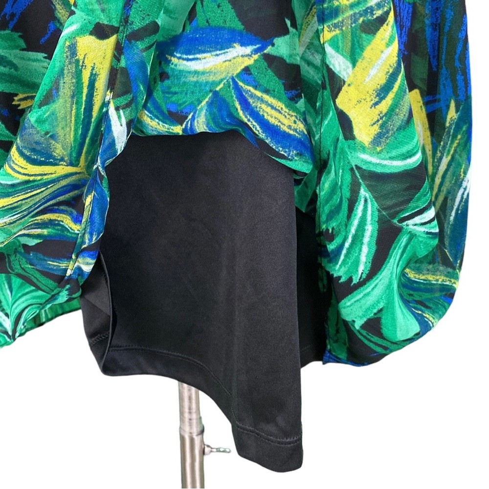 Calvin Klein Tropical Print Sleeveless Shift Dress - Picture 3 of 16